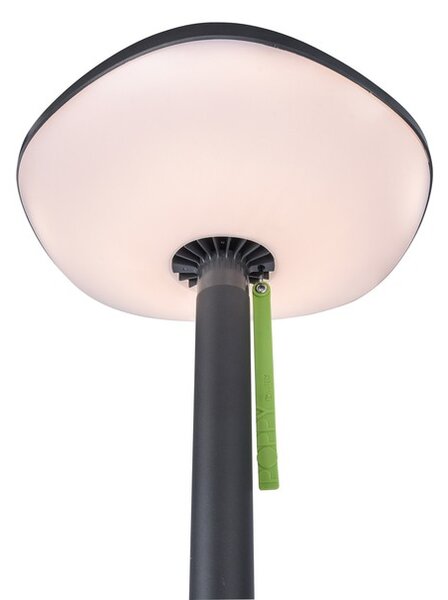 Lutec 6910802335 LED venkovní přenosná solární lampa Poppy 1x8W | 500lm | 3000K | IP54 - nevšední design, bluetooth reproduktor