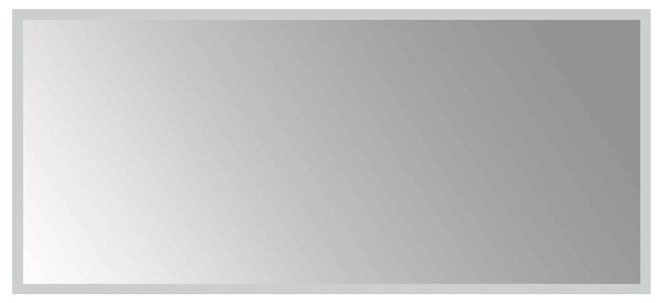 LED koupelnové zrcadlo Transparentní 90 x 40 cm tvrzené sklo