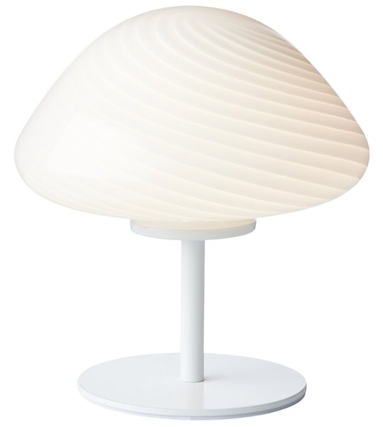 Halo Design Opálově bílá skleněná stolní lampa Mini Mush 17 cm