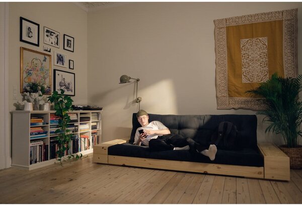 Tmavě šedá rozkládací pohovka 244 cm Base – Karup Design