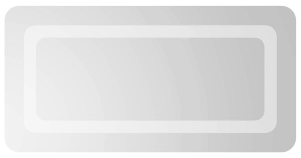 LED koupelnové zrcadlo Transparentní 60 x 30 cm tvrzené sklo
