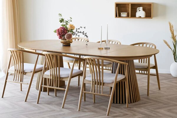 Nordic Living Hnědá skleněná váza Venus 16 cm