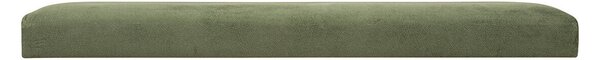 Dlouhá lavice s úložným prostorem LILOU, sametová, skládací, 76 x 38 cm, khaki