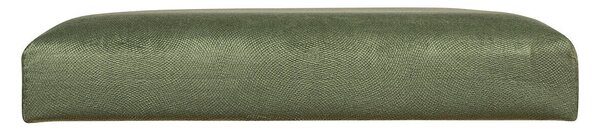 Dlouhá lavice s úložným prostorem LILOU, sametová, skládací, 76 x 38 cm, khaki
