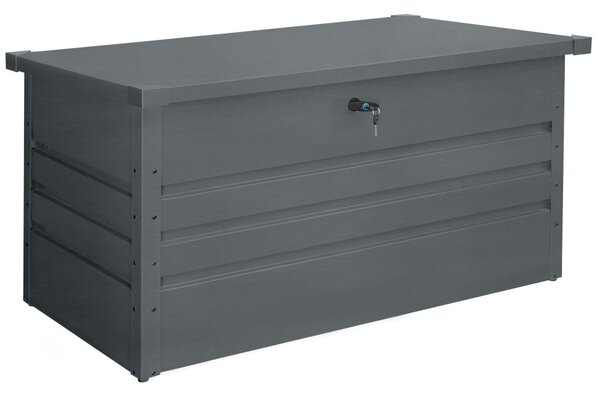 Kovový zahradní úložný box BestBerg ZBK-300A / 300 l / 100 x 62 x 62 cm / antracit