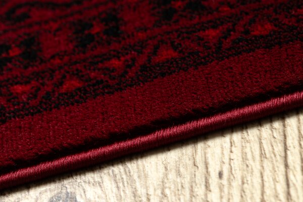 Makro Abra Kusový koberec klasický ORIENT 2958 bordó černý s třásněmi Rozměr: 150x230 cm