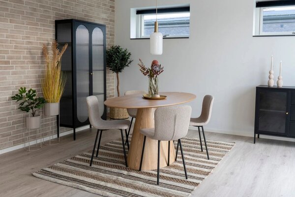 Nordic Living Béžová jídelní židle Haldena