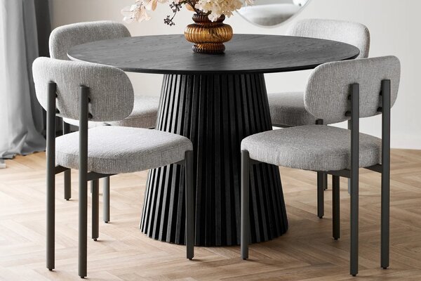 Nordic Living Šedá jídelní židle Royana