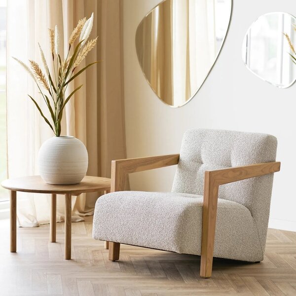 Nordic Living Dubový konferenční stolek Jena 70 cm