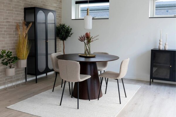 Nordic Living Béžová jídelní židle Haldena