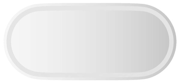 LED koupelnové zrcadlo Transparentní 80 x 35 cm tvrzené sklo
