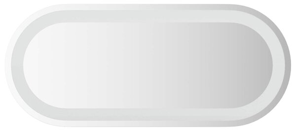 LED koupelnové zrcadlo Transparentní 70 x 30 cm tvrzené sklo