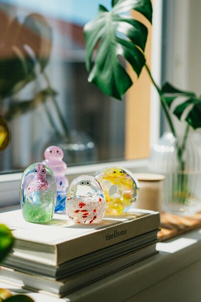 Skleněná figurka Crystal Blob Bubble Lady
