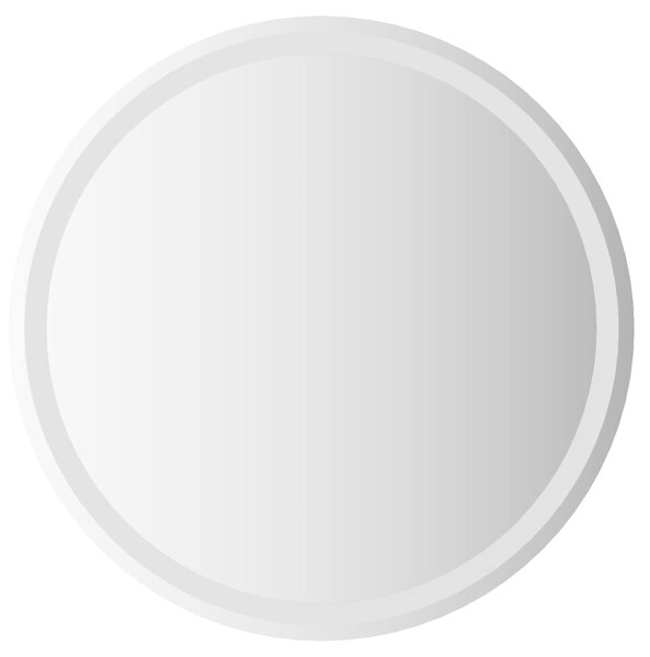 LED koupelnové zrcadlo Transparentní Ø 70 cm tvrzené sklo