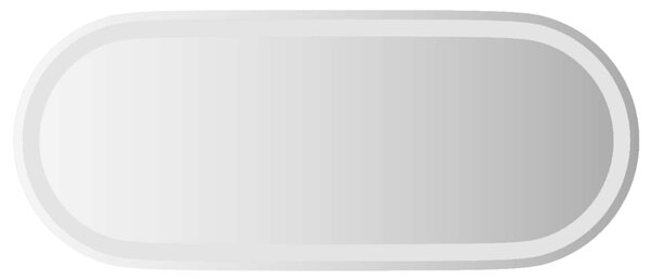 LED koupelnové zrcadlo Transparentní 90 x 40 cm tvrzené sklo