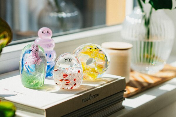 Skleněná figurka Crystal Blob Bubble Lady