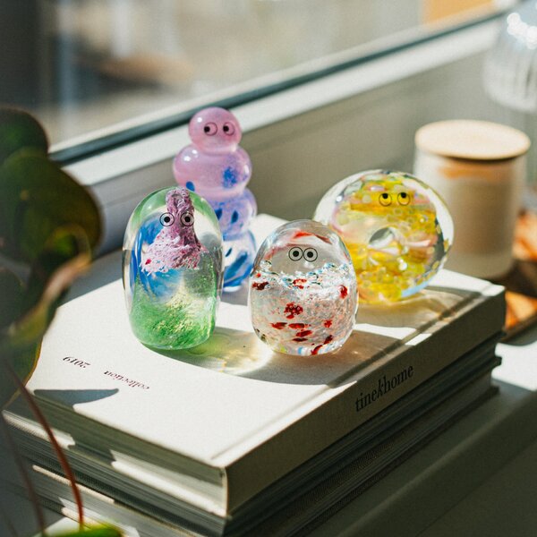 Skleněná figurka Crystal Blob Bubble Lady