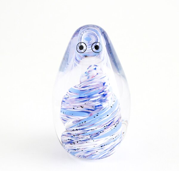 Skleněná figurka Crystal Blob Pastel Blue