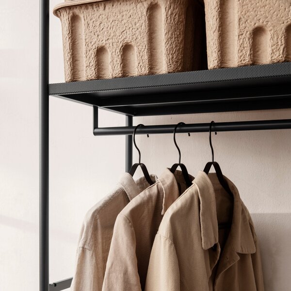 FERM LIVING Policová sestava Punctual, Anthracite / 5 (výška 184 cm)