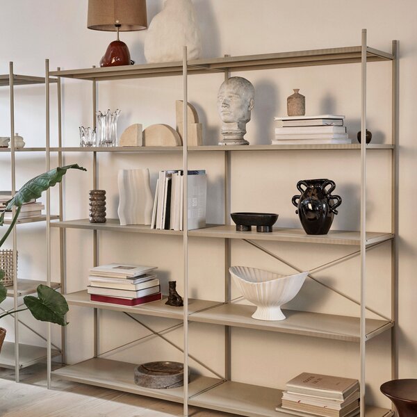FERM LIVING Policová sestava Punctual, Anthracite / 5 (výška 184 cm)