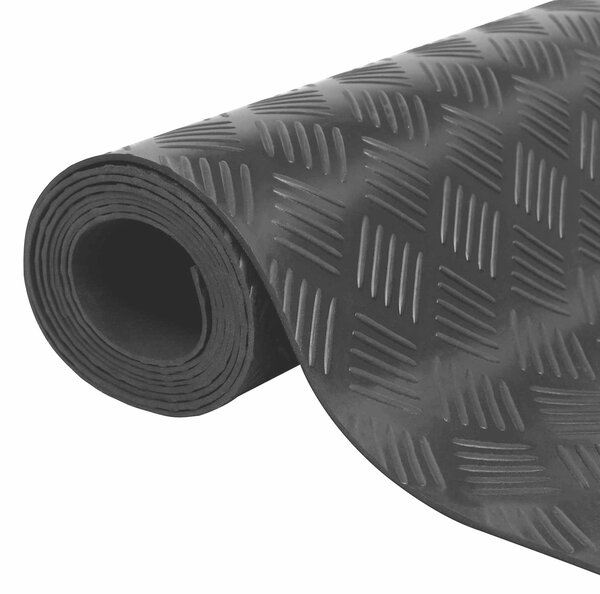 Rohož na podlahu Černá 1,5 x 2 m Guma