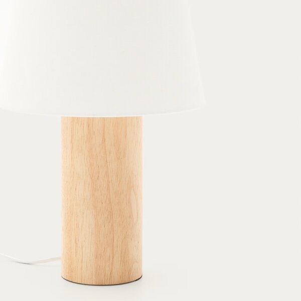 Kave Home Dřevěná stolní lampa Marga