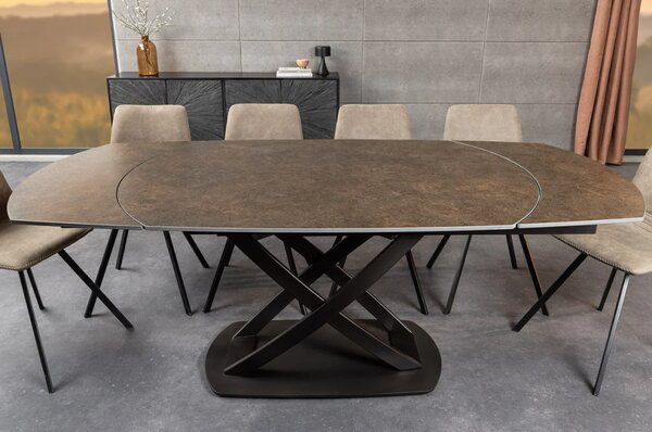 Massive home | Jídelní stůl INCEPTION BRONZE 130-190 CM keramika rozkládací