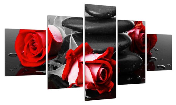 Obraz růže (125x70 cm)