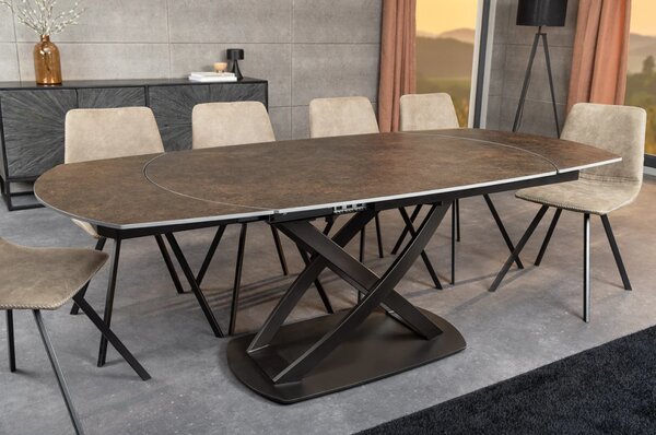 Massive home | Jídelní stůl INCEPTION BRONZE 130-190 CM keramika rozkládací