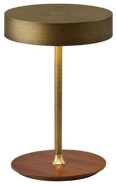 Halo Design Mosazná kovová nabíjecí stolní LED lampa On the Move 19 cm