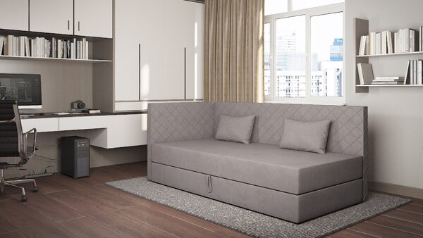 Válenda s úložným prostorem 90x200 ALAMO 4 - šedá
