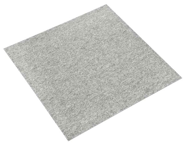 Koberec 20 pcs Světle šedá 50 x 50 cm 100% polypropylen