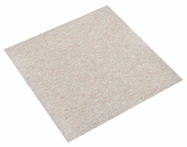 Koberec 20 pcs Světlý béžový 50 x 50 cm 100% polypropylen