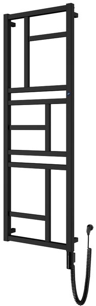 Instal Projekt Mondrian elektrický radiátor 83.2x40 cm černá MONE-40/80C31+GH-03C2
