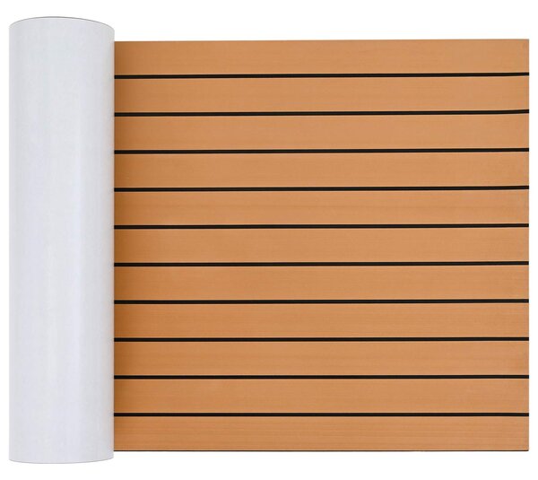Loďová podložka Pruhovaný Hnědá a černá 240 x 60 cm EVA