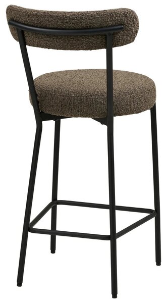 Nordic Living Hnědá barová židle Badalonia 65 cm