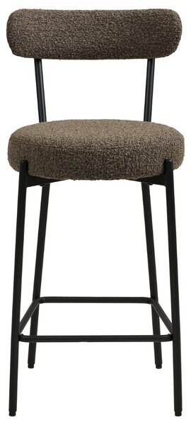 Nordic Living Hnědá barová židle Badalonia 65 cm