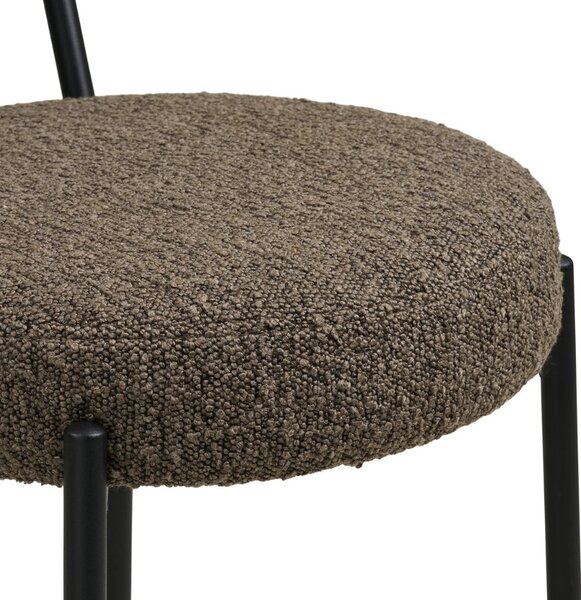 Nordic Living Hnědá barová židle Badalonia 65 cm