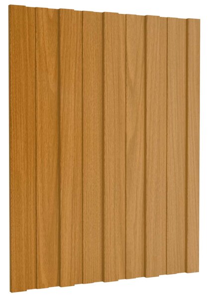 Střešní panel 12 pcs Přírodní 60 x 45 cm Pozinkovaná ocel