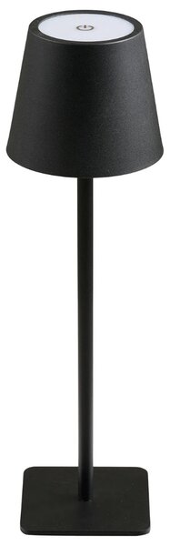 Nordic Living Černá kovová stolní LED lampa Bradford 37 cm