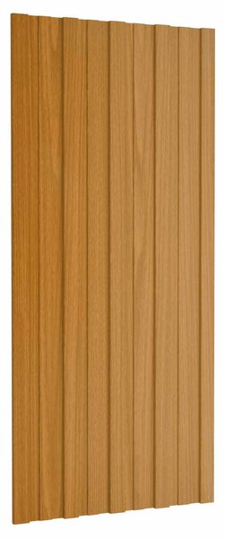 Střešní panel 12 pcs Přírodní 100 x 45 cm Pozinkovaná ocel