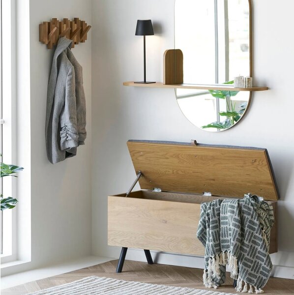 Nordic Living Černá kovová stolní LED lampa Bradford 37 cm
