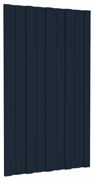 Střešní panel 12 pcs Antracitová 80 x 45 cm Pozinkovaná ocel