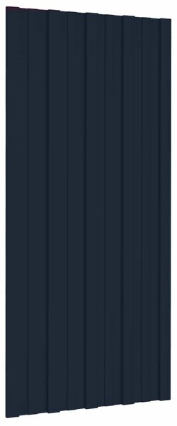 Střešní panel 12 pcs Antracitová 100 x 45 cm Pozinkovaná ocel