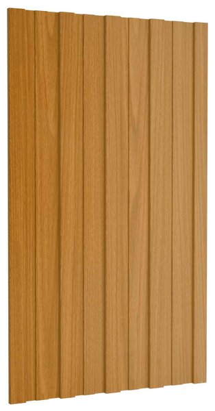 Střešní panel 12 pcs Přírodní 80 x 45 cm Pozinkovaná ocel