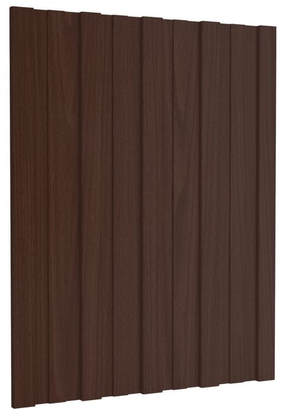 Střešní panel 36 pcs Hnědá 60 x 45 cm Pozinkovaná ocel