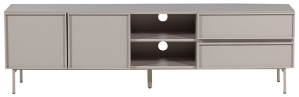 WOOOD Světle šedý TV stolek Tours 180 x 42 cm