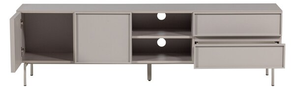 WOOOD Světle šedý TV stolek Tours 180 x 42 cm