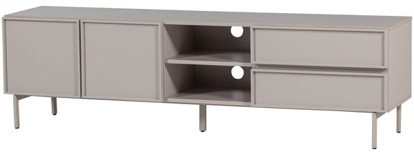 WOOOD Světle šedý TV stolek Tours 180 x 42 cm