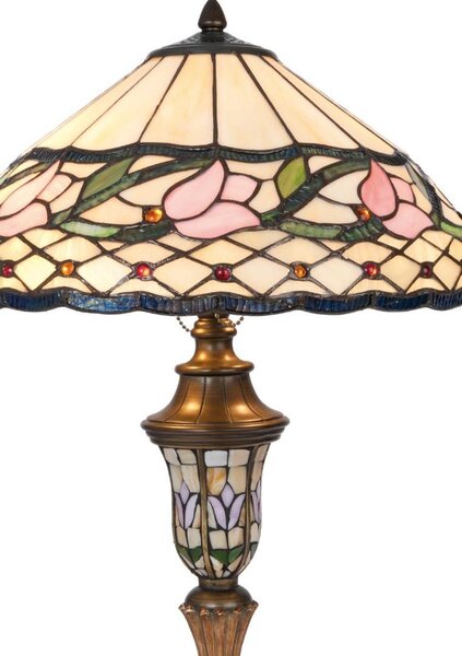 Stolní lampa Tiffany Lovely Tulip - Ø 40*60 cm - Clayre & Eef